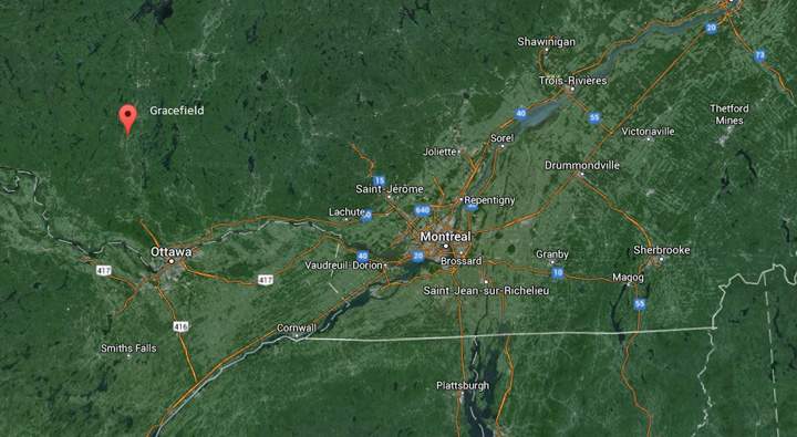 Two children were believed missing after a house fire in the western Quebec community of Gracefield on Feb. 26, 2015.