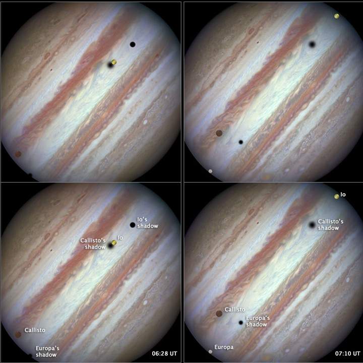 WATCH: Stunning video shows Jupiter’s moons crossing planet - image