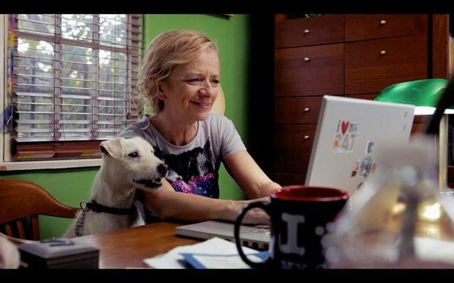 This Dec. 2013 photo provided by Barton and Oosterom Productions, shows actress Zachary Barton during the taping of “AdvoCat!,” a hybrid web series, public service announcement (PSA) to promote adoptable pets and responsible pet care in Los Angeles. (AP Photo/Barton and Oosterom Productions, Yuki Noguchi).