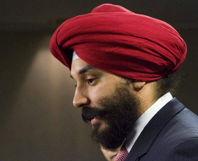 Liberal MP Navdeep Bains holds a news conference in Ottawa,Tuesday February 27, 2007. THE CANADIAN PRESS/Fred Chartrand