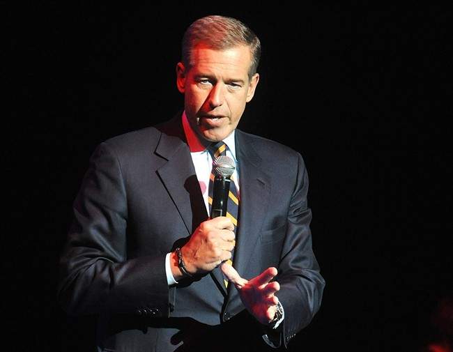 Brian Williams speaks in New York in Nov. 2014.