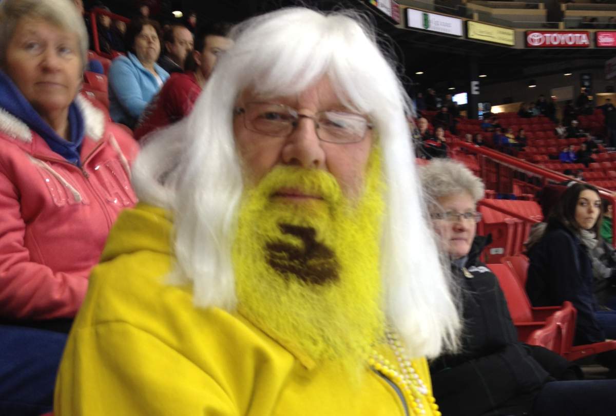 Hans Madsen is a colourful character who takes on many different looks at the Scotties Tournament of Hearts.