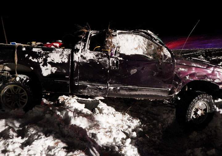 Search efforts were successful in finding a man after a truck crashed in rural Saskatchewan Saturday.