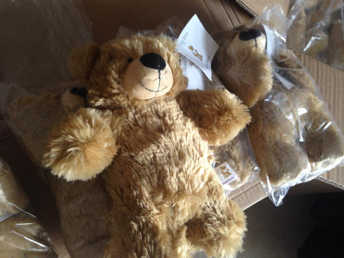 Teddy Bears Anonymous gives out 1,000 of these toys per month to Regina hospitals.