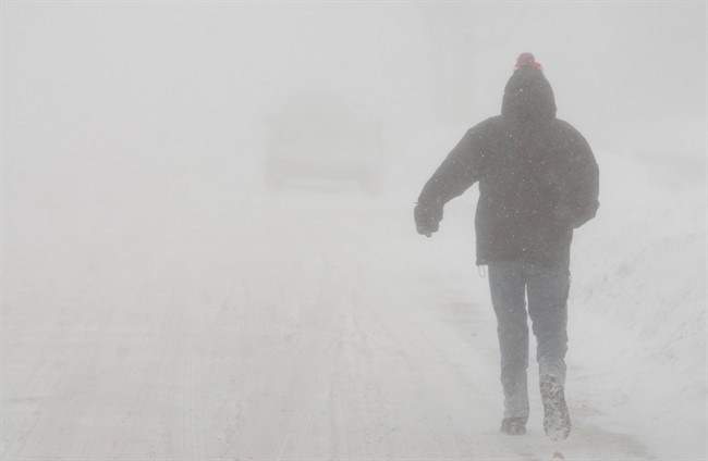 Environment Canada said local amounts of two centimetres are possible.