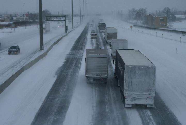 Environment Canada said some regions in Ontario could see 10 to 20 centimetres of snow by Monday night.