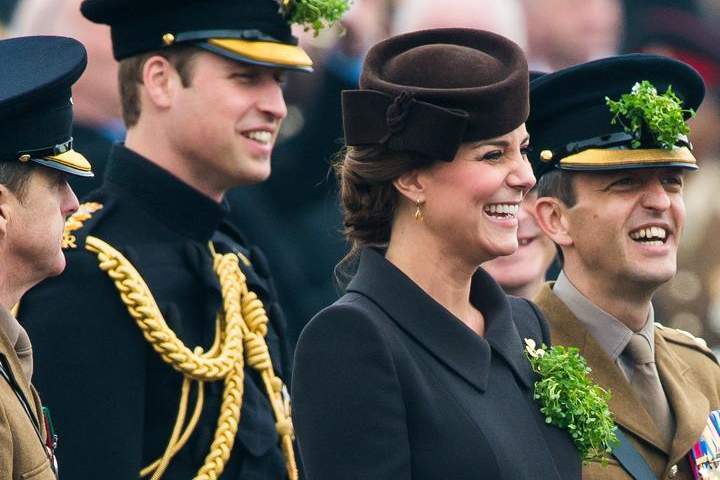 The Duke And Duchess Of Cambridge Attend St Patrick's Day Parade At Mons Barracks