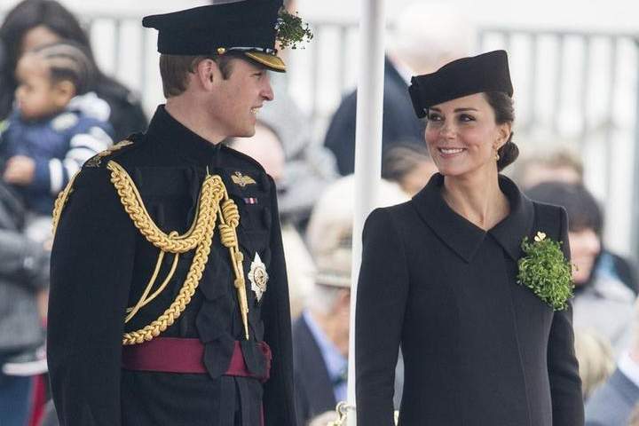 The Duke And Duchess Of Cambridge Attend St Patrick's Day Parade At Mons Barracks