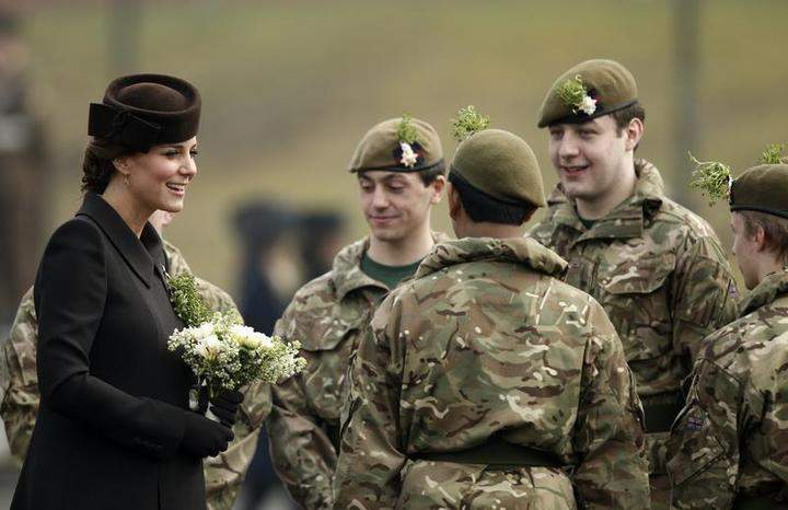 BRITAIN-ROYALS-ST PATRICKS DAY
