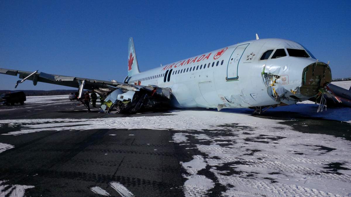 IN PHOTOS: Air Canada plane skids off runway at Halifax airport - image