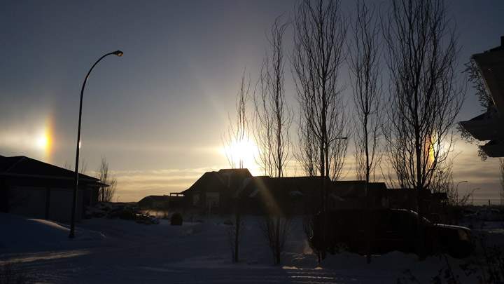 March 2: This Your Saskatchewan photo was taken by Tim of a sundog over Battleford.