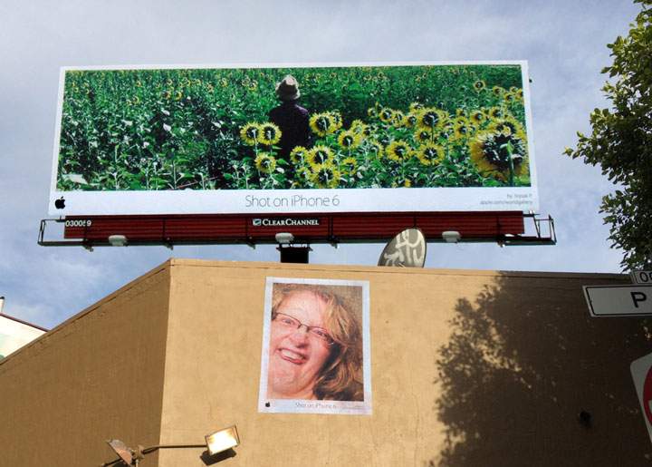 'Also Shot on iPhone 6' parody campaign.