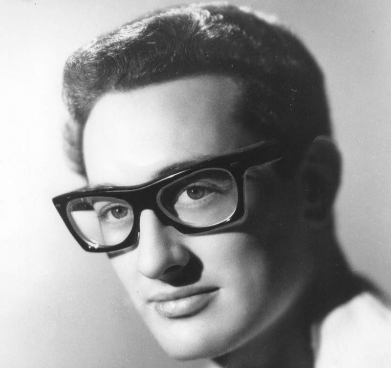 American rock and roll singer, songwriter and guitarist, Buddy Holly is shown at an unknown location in this 1959 file photo.
