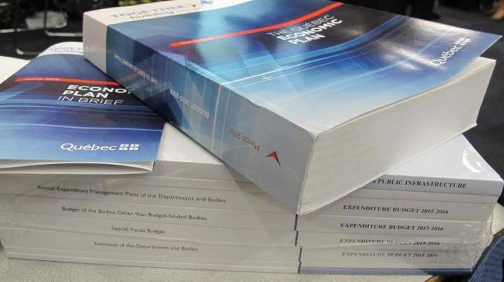Quebec's 2015 budget.