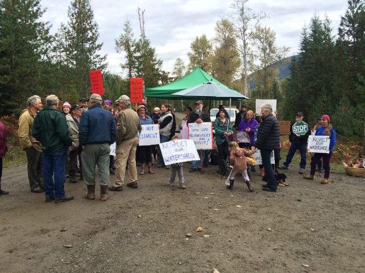 In September 2014 Cherryville residents set up a blockade to try and prevent work from going ahead on a logging road. 