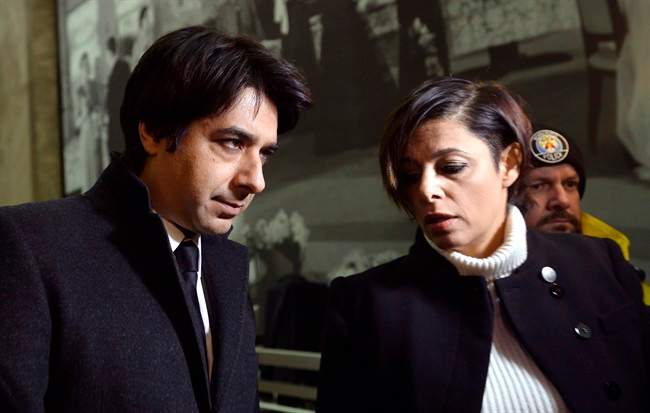 Jian Ghomeshi, left, and his lawyer Marie Henein arrive at court in Toronto on Jan. 8, 2015. THE CANADIAN PRESS/Nathan Denette.