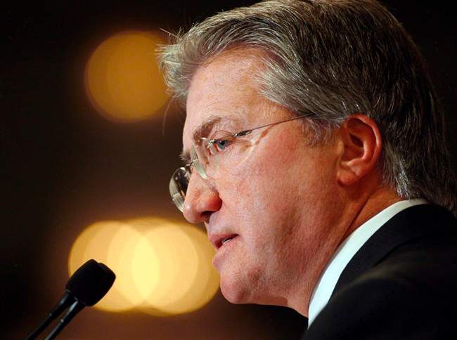 Former Newfoundland and Labrador premier Danny Williams speaks in Calgary, in a Dec. 3, 2009 file photo.