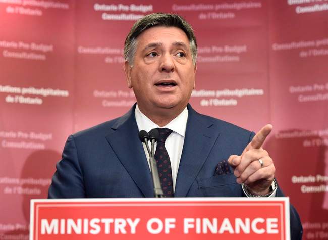 Ontario Finance Minister Charles Sousa, pictured January 23, 2015, is encouraging people to submit ideas for the upcoming budget.