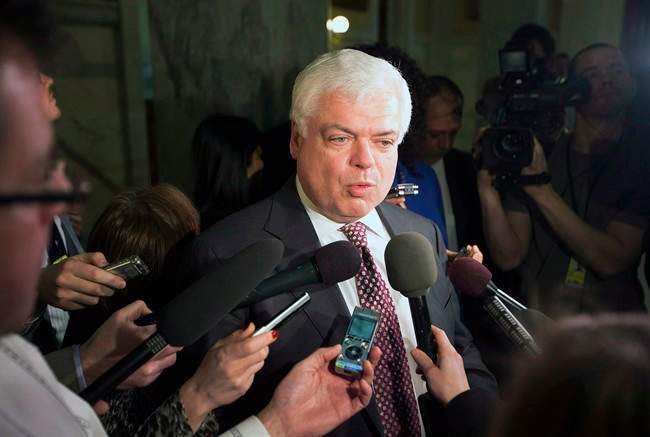 Peter Tabuns answers questions from the media in Toronto on Thursday, February 21, 2013.