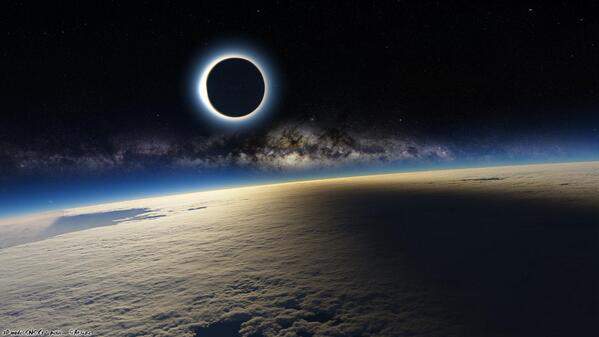 This is truly a stunning photo of a total solar eclipse...but it's not real.