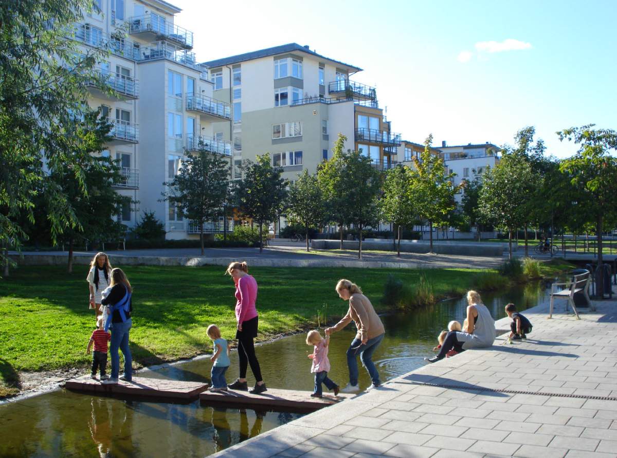 A residential development in Stockholm's Hammarby district