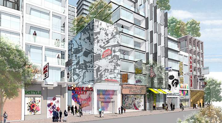 An artist's rendering of what could be included in the redevelopment of Honest Ed's