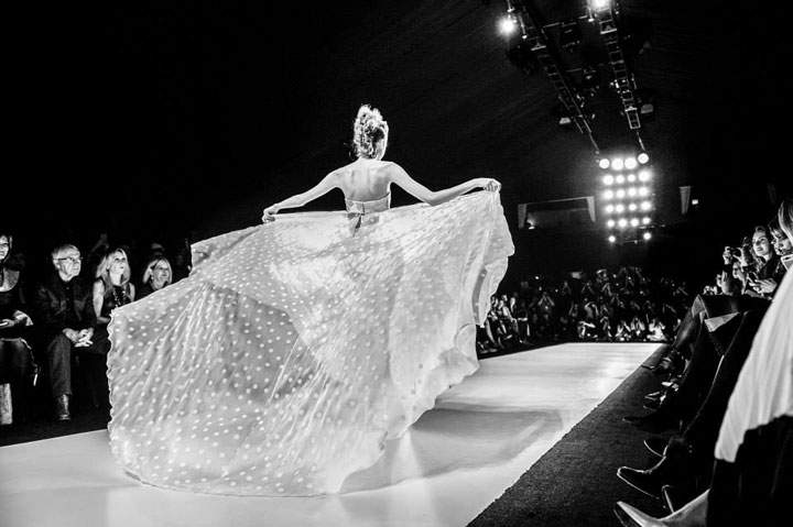Inside the tents at Toronto's World MasterCard Fashion Week.