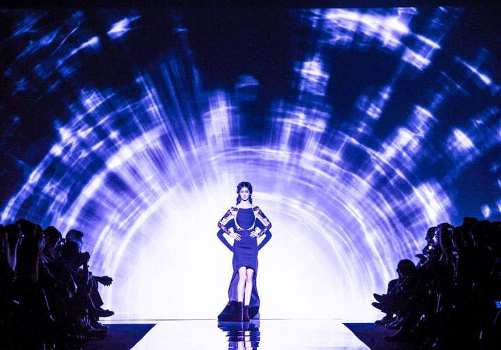 Inside the tents at Toronto's World MasterCard Fashion Week.