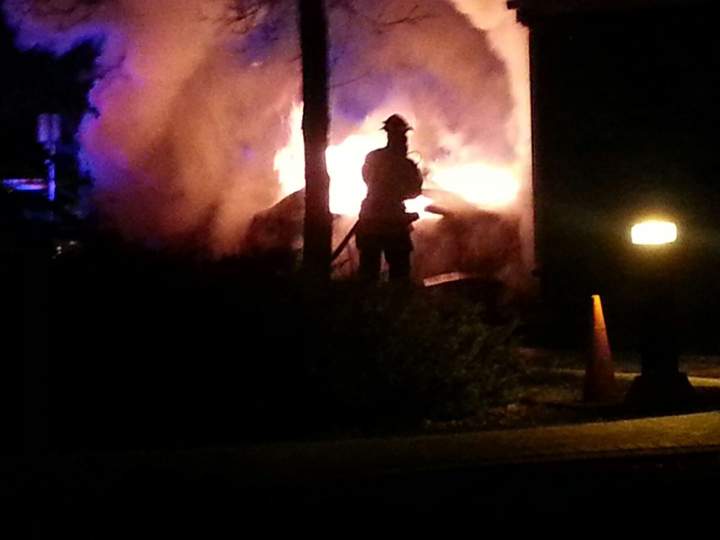 Kenaston Boulevard crash Winnipeg flaming car