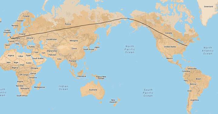 A series of tunnels, railways, and roads could one day link London to New York City, should a newly proposed project spanning Russia and the Bering Strait be completed.