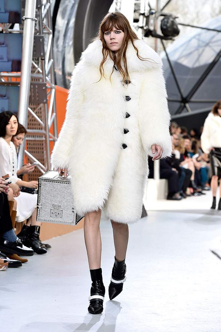 The Louis Vuitton show at Paris Fashion Week Womenswear Fall/Winter 2015/2016 on March 11, 2015 in Paris, France.