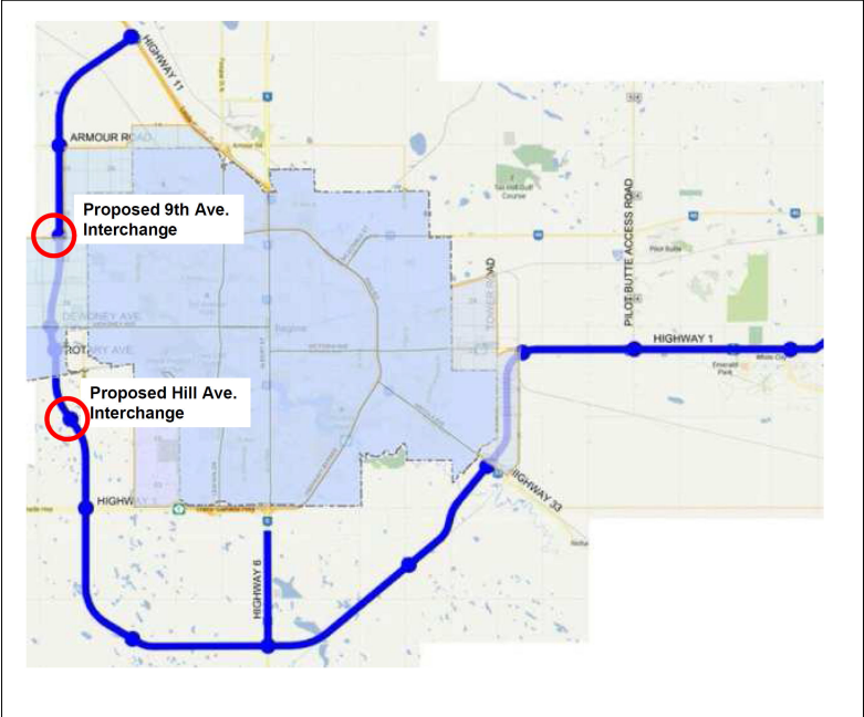 Proposed 9th Ave and Hill Ave. Interchanges