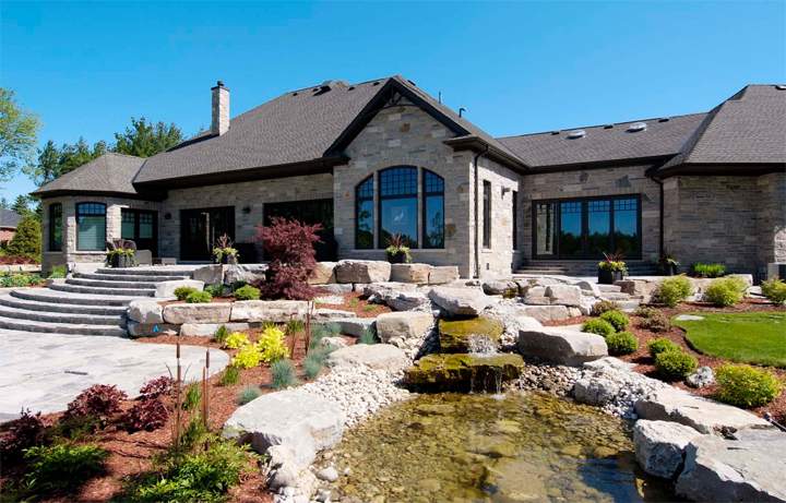 A photo of the large, $1 million home in Moffat.