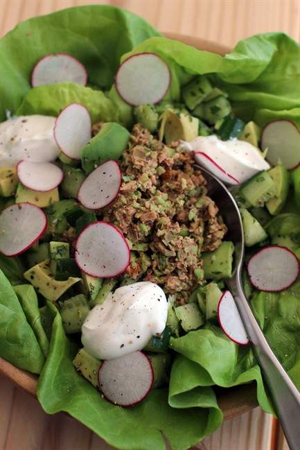 Combine edamame and walnuts for savory vegan taco meat