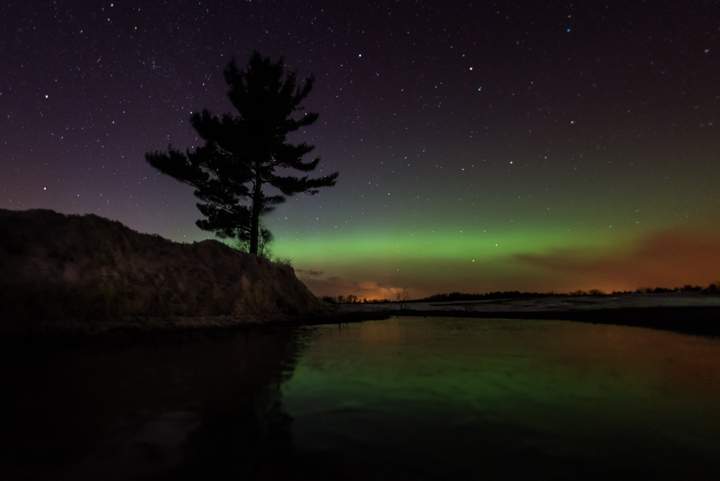 The northern lights north of Colborne, Ontario.