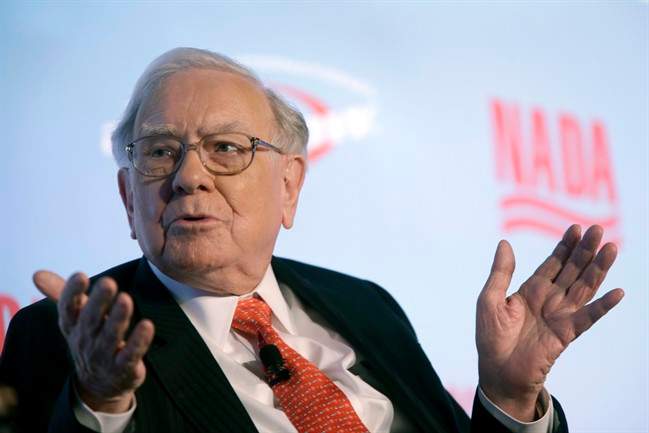 Warren E. Buffett, Chairman of the Board and Chief Executive Officer, Berkshire Hathaway Inc., participates in a NADA Automotive forum happening in conjunction with the New York International Auto Show, Tuesday, March 31, 2015, in New York. 
