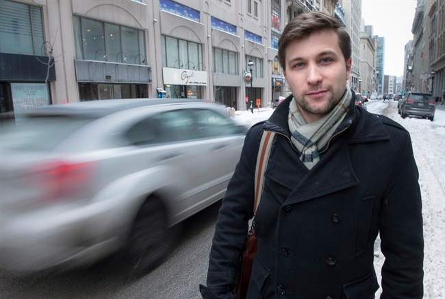 Gabriel Nadeau-Dubois, the former face of the Quebec student movement, is seen in Montreal.