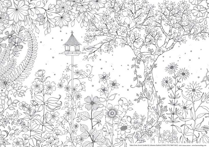 A printable colouring page from Secret Garden by Johanna Basford.