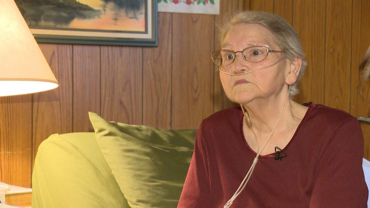 Mary Kish, 72, had a large hole in her stomach treated in the hyperbaric chamber at Moose Jaw Union Hospital.