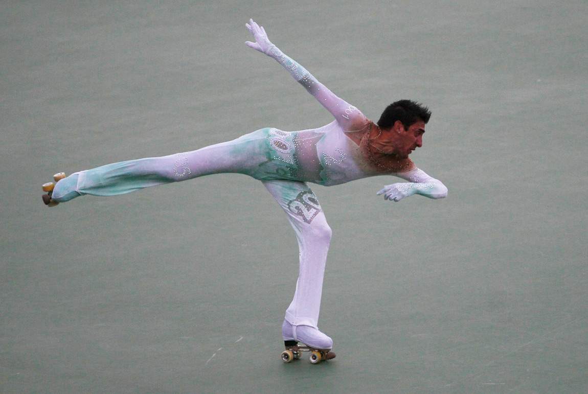 Argentina's Daniel Arriola skates during the 2011 Pan Am Games