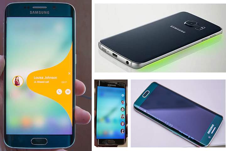 Samsung S6 Edge silently notifies calls by reflecting colours tires to specific contacts when face down and displays a low power Night Light mode next to your bed