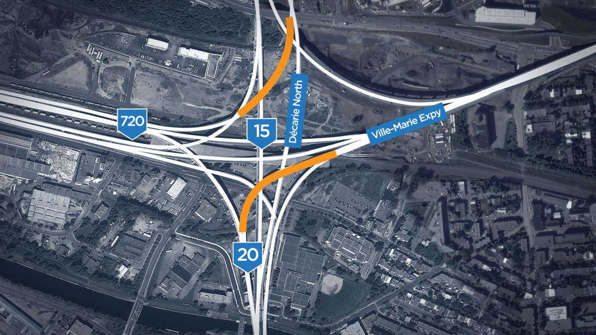 Map of road closures ahead for Montreal motorists