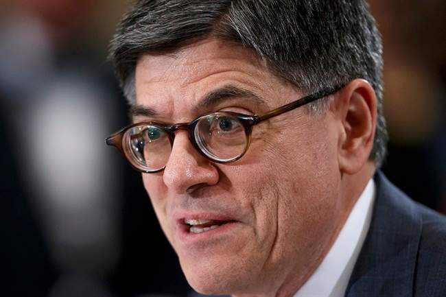 FILE - In this Feb. 3, 2015 file photo, Treasury Secretary Jacob Lew testifies on Capitol Hill in Washington. President Barack Obama slapped sanctions on seven Venezuelan officials Monday, accusing them of perpetrating human rights violations and public corruption.