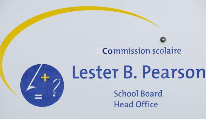 The Lester B. Pearson School Board head office is shown in Montreal.