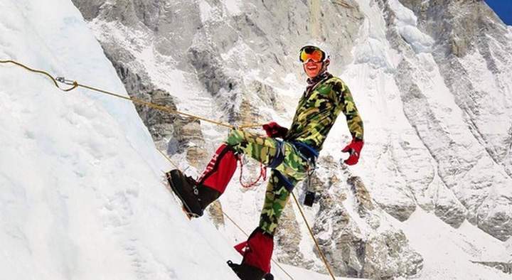 Dan Fredinburg, pictured on Mt. Everest.