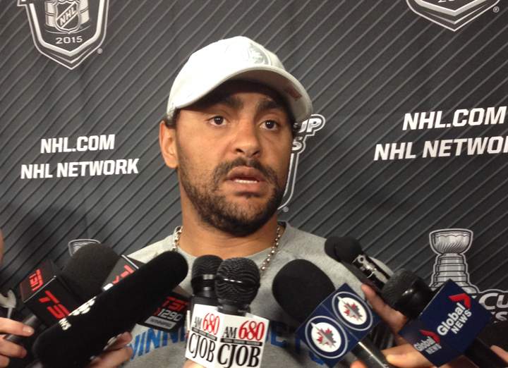 Dustin Byfuglien Winnipeg Jets MTS Centre NHL Playoffs