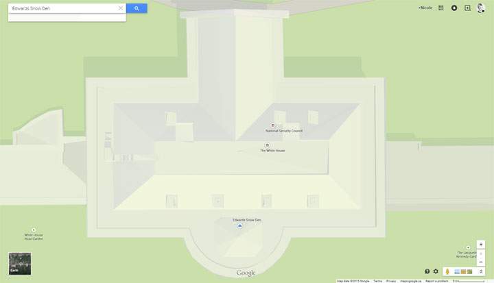 Google Maps hack lands Edward Snowden in the middle of the White House - image