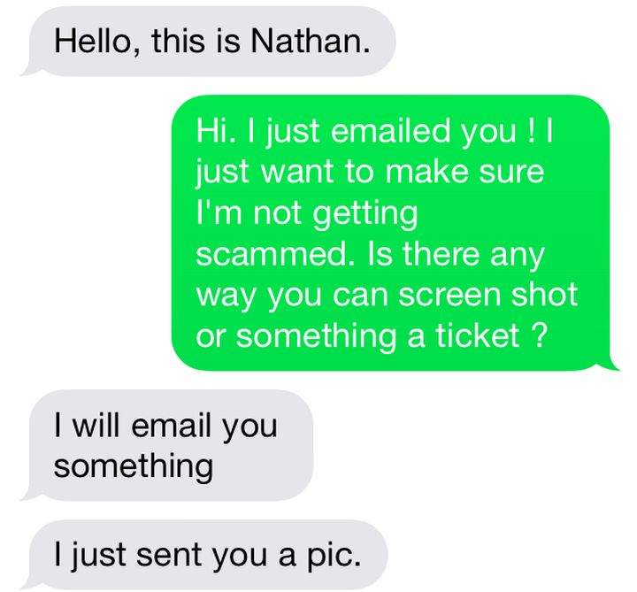 Flames ticket scam