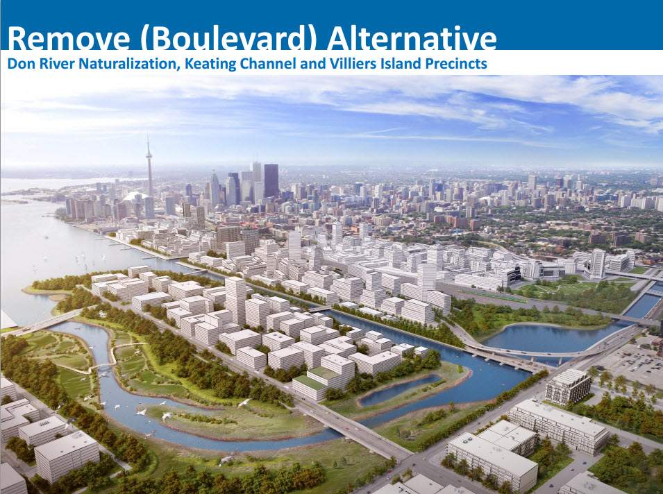 Artist’s rendering of the “remove” option, from city report
