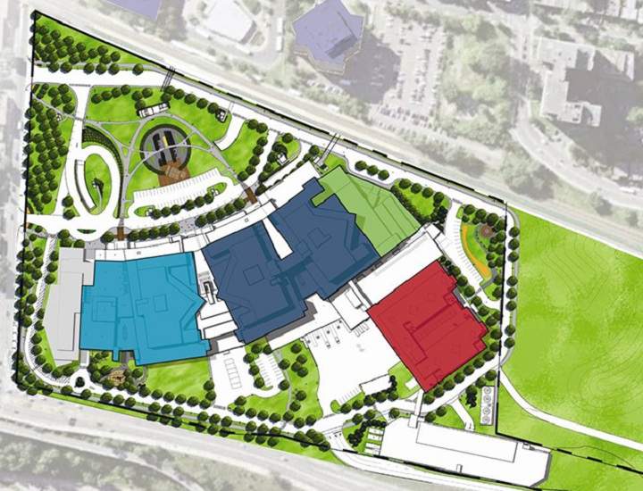 A map of the Glen site.